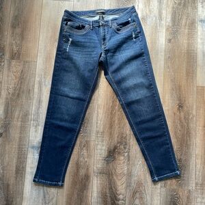 White House Black Market Dark Blue Girlfriend Jeans